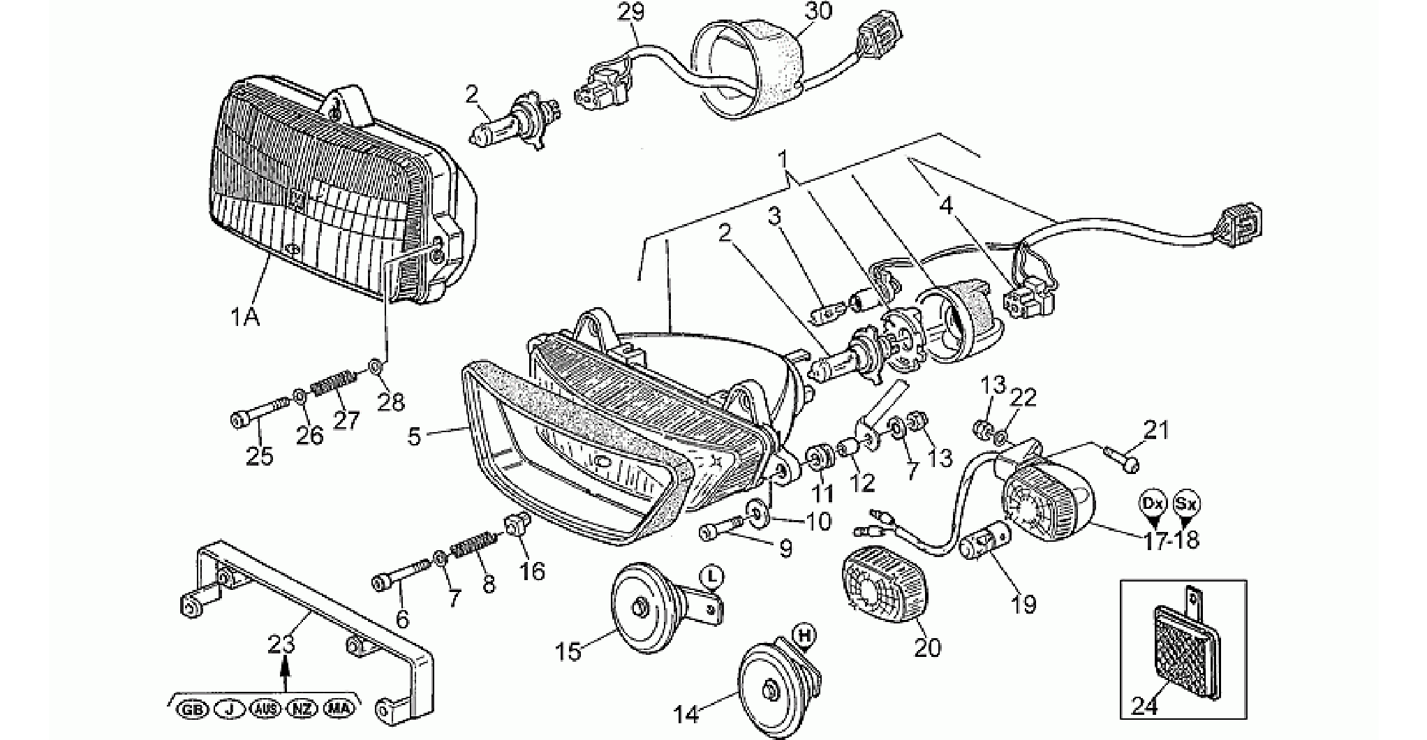 Headlight-Horn