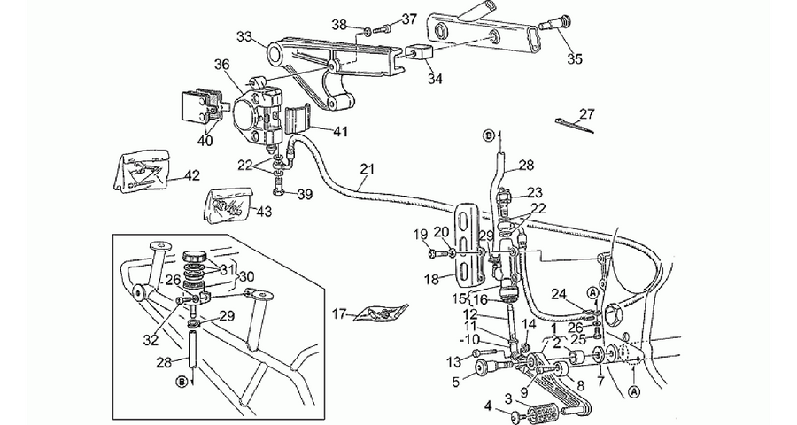 Rear brake system