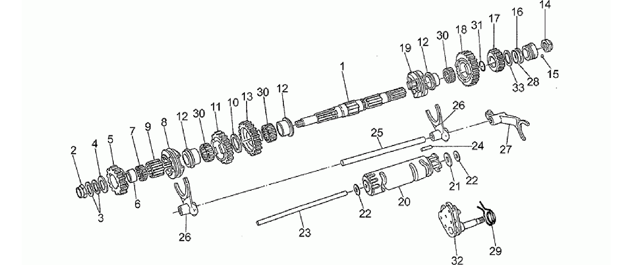 Driven shaft