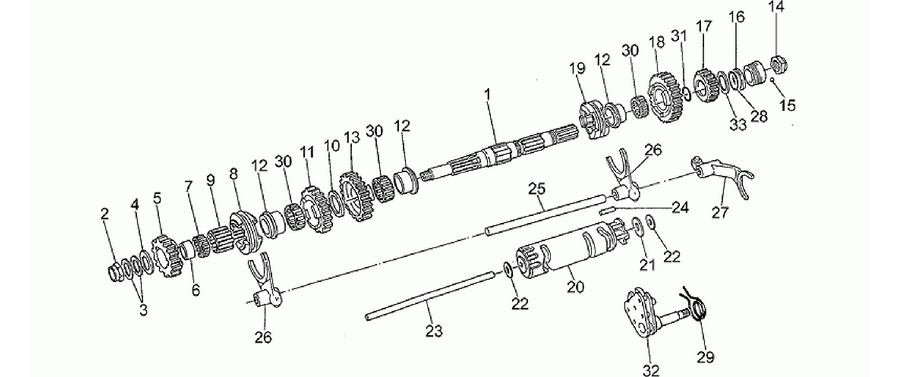 Driven shaft