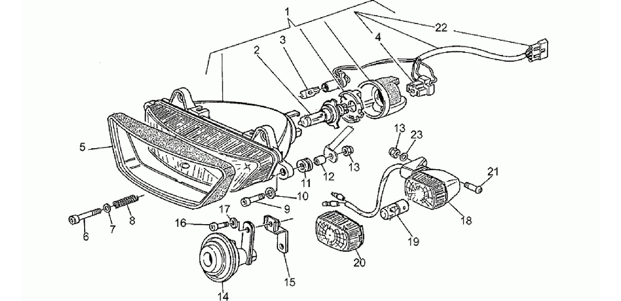 Headlight-Horn