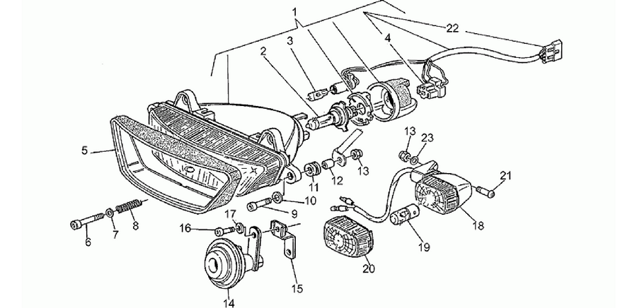 Headlight-Horn