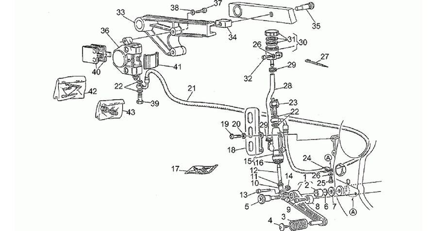 Rear master cylinder