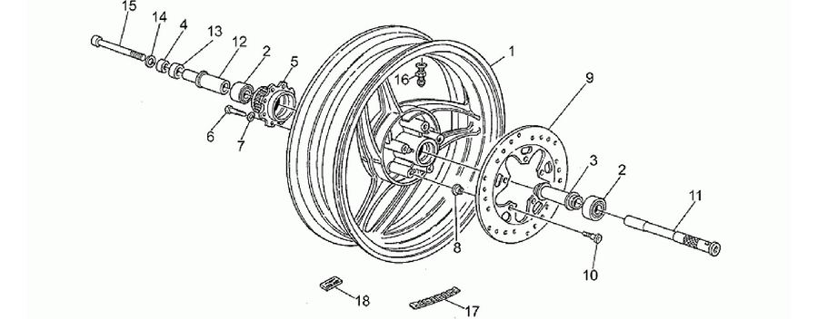 Rear wheel