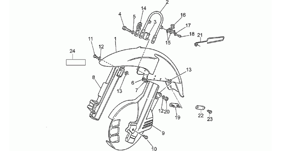 Front mudguard