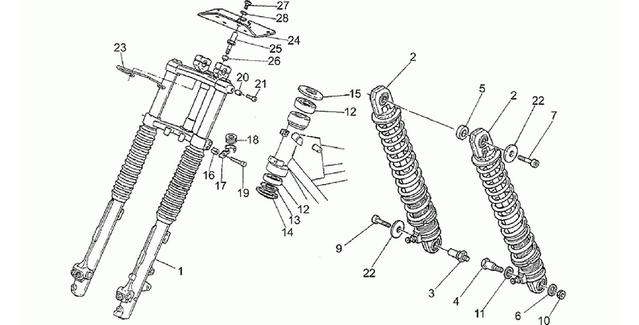 Front/rear shock absorber