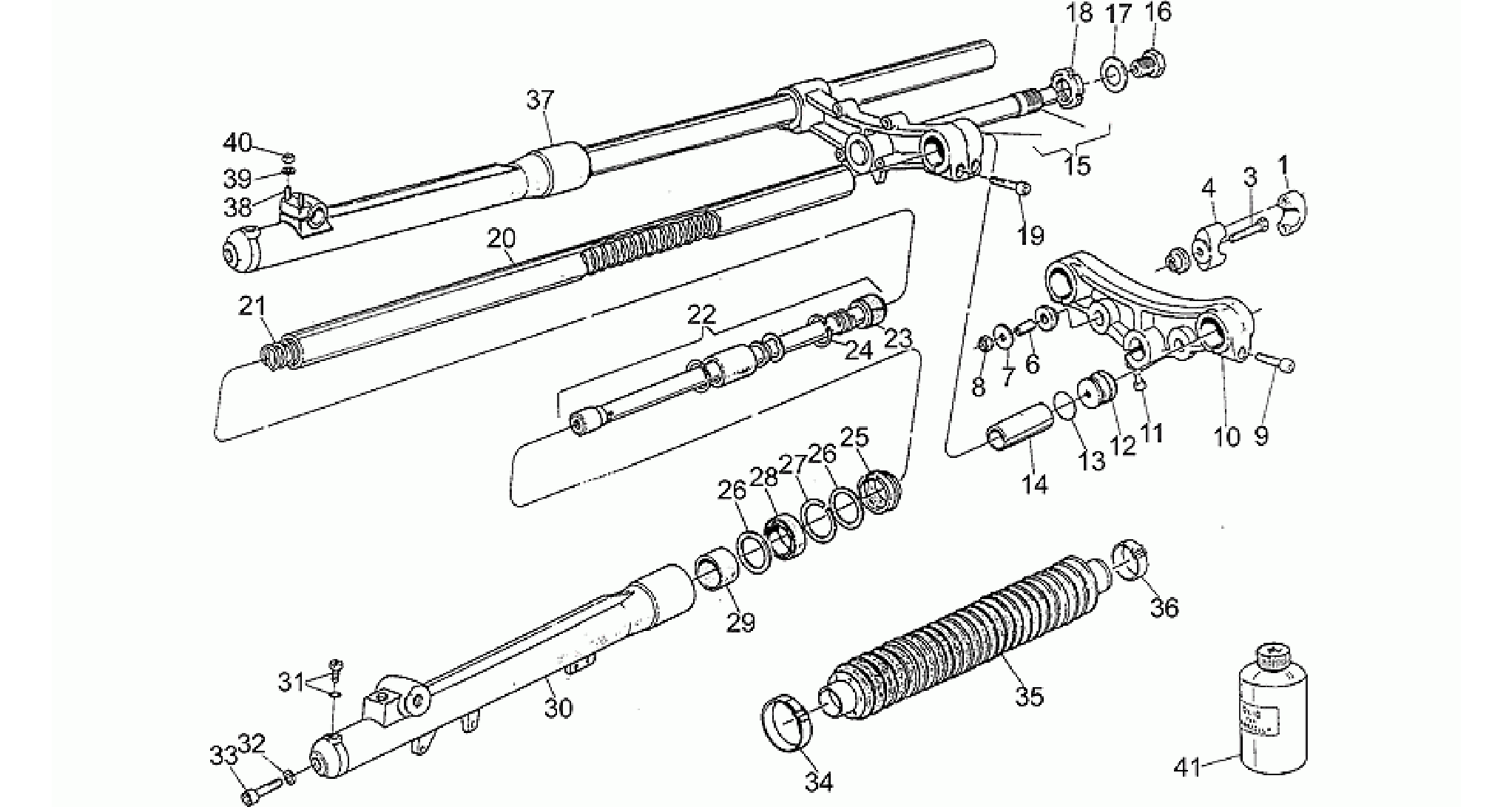 Front shock absorber