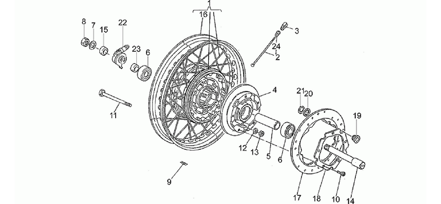 Front wheel LX16500>
