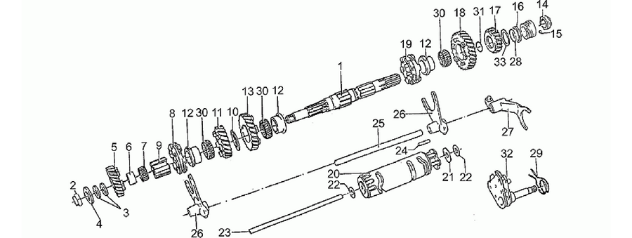 Driven shaft