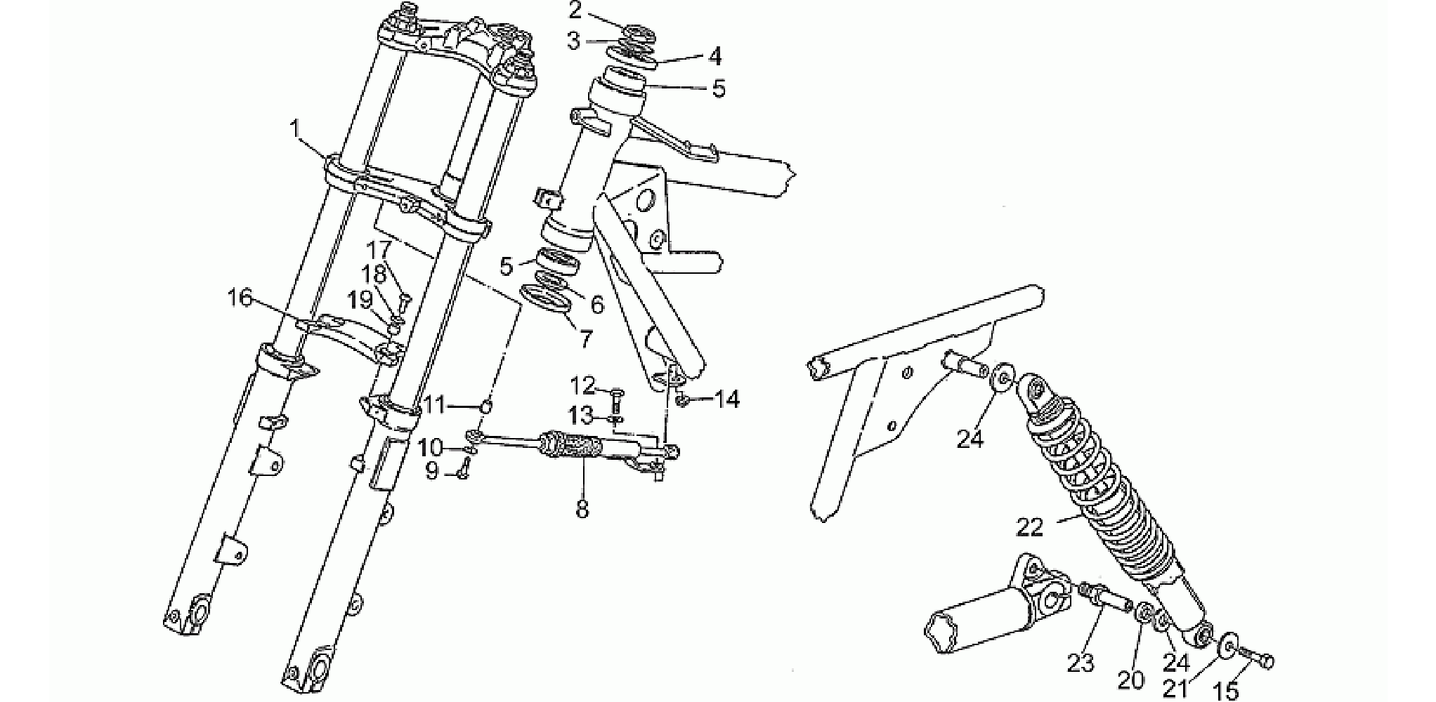 Front/rear shock absorber