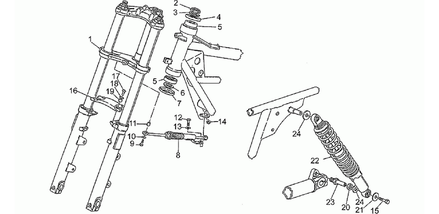 Front/rear shock absorber