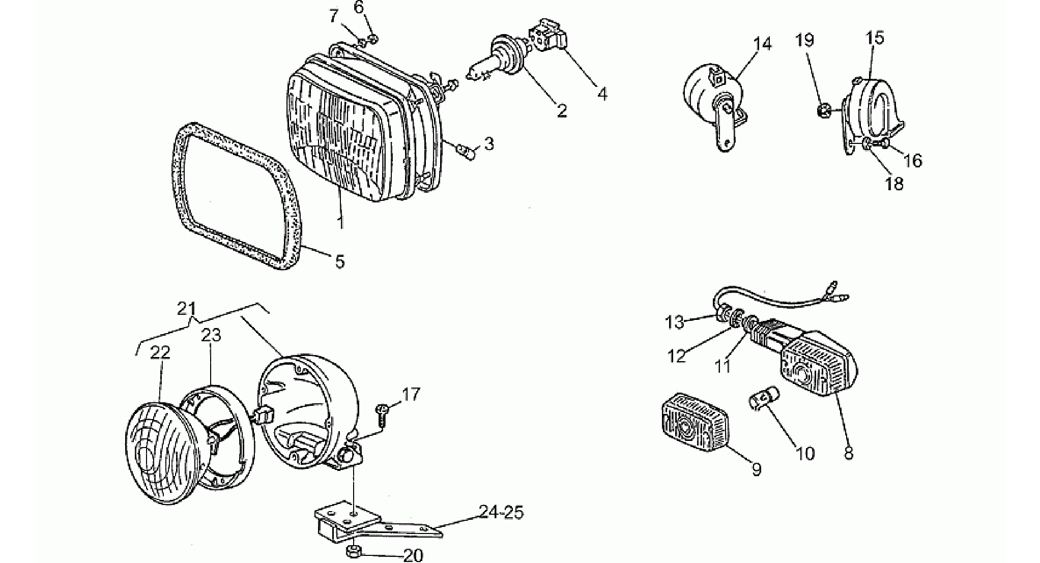 Headlight-Horn