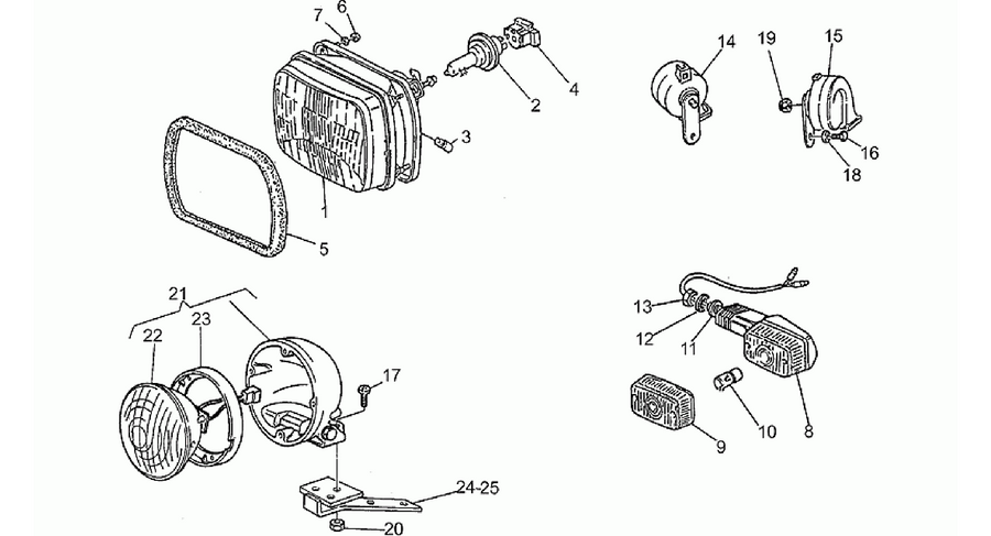 Headlight-Horn