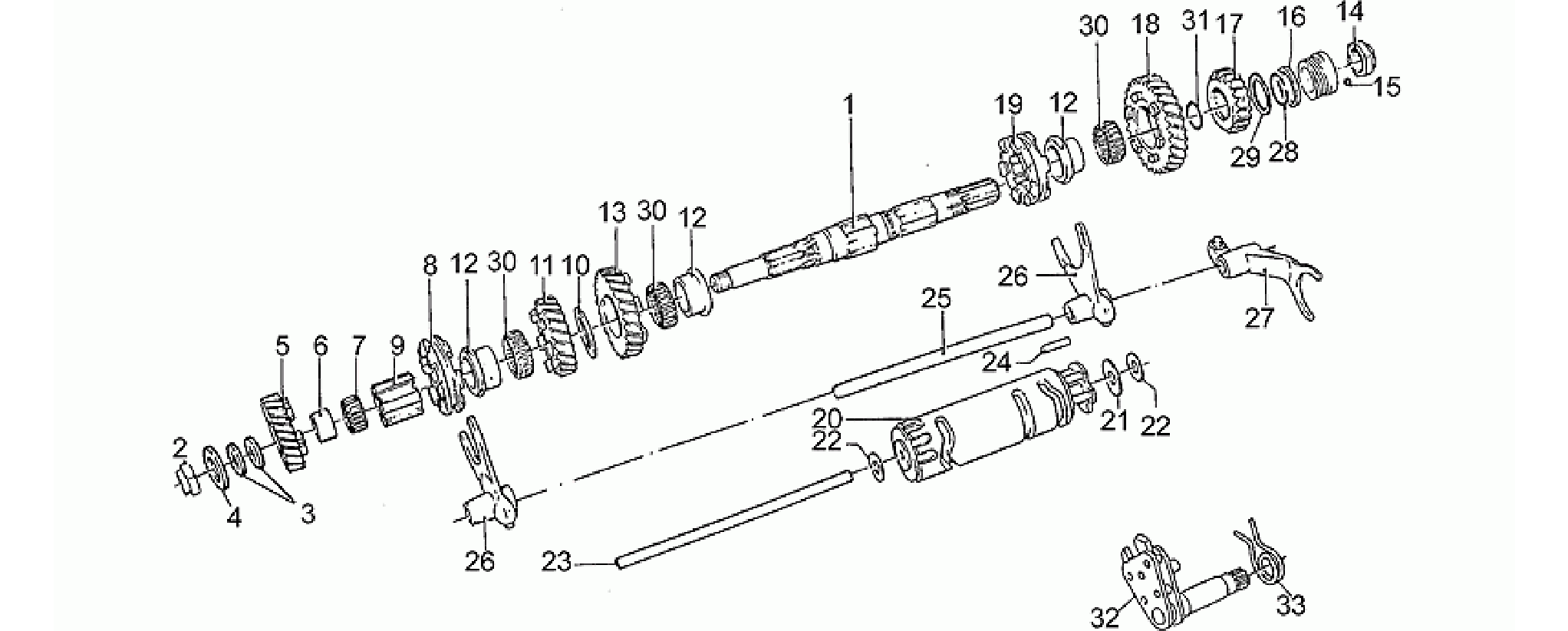Driven shaft