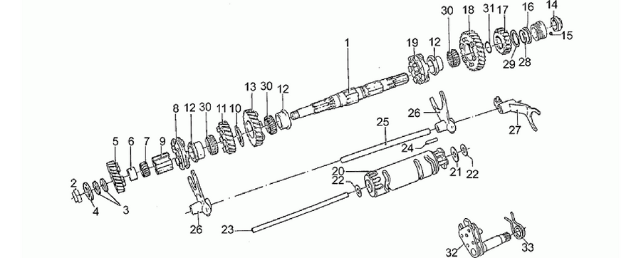 Driven shaft