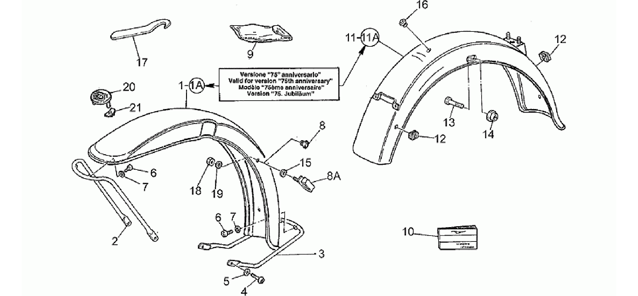 Front/Rear mudguard
