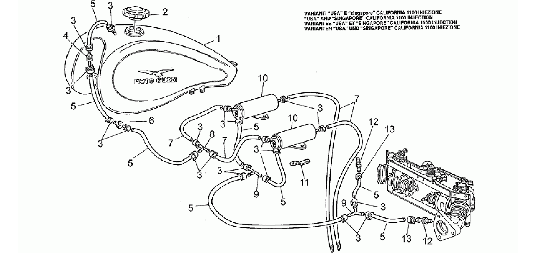 Fuel vapour recover system