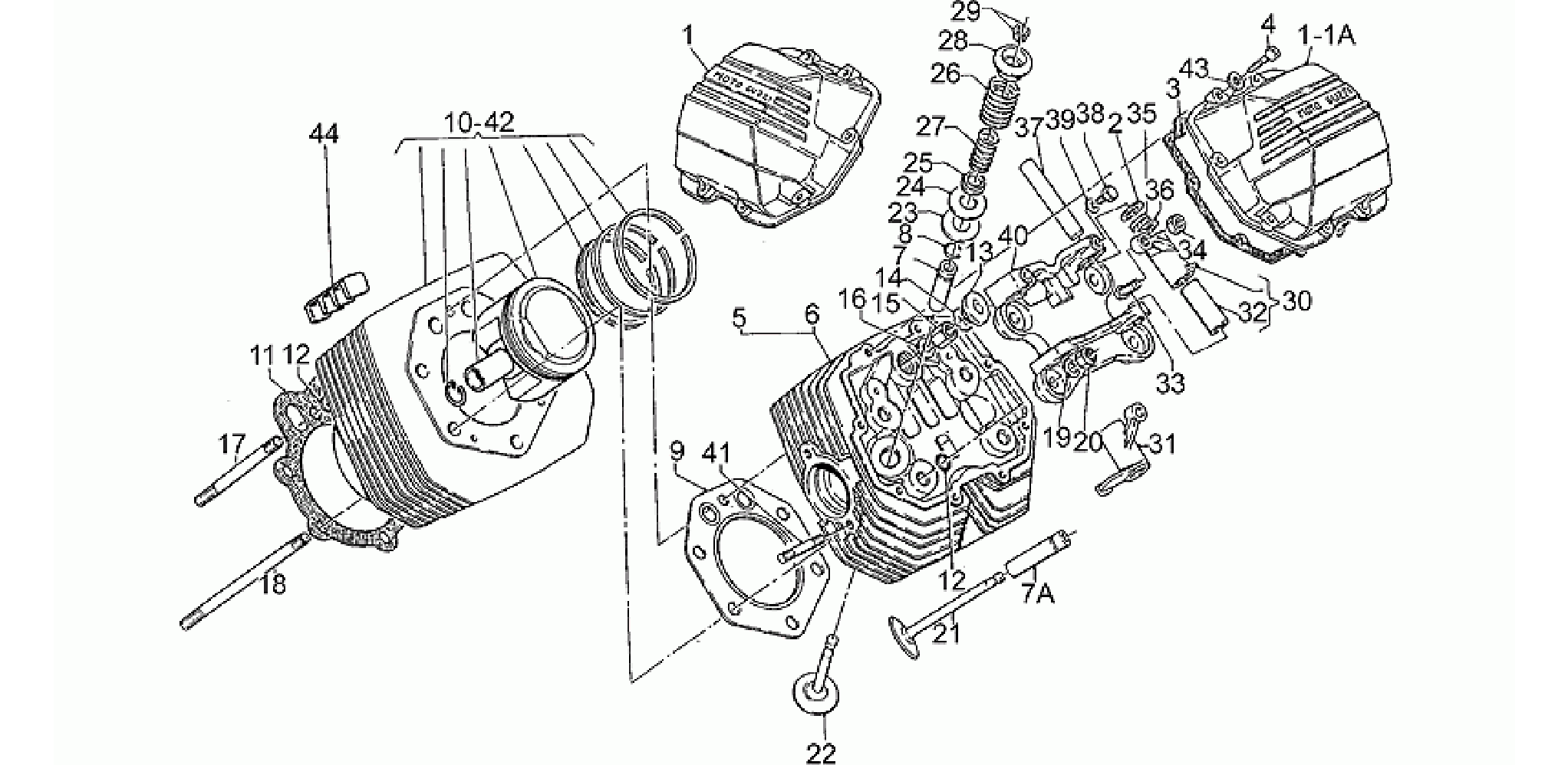 Head - Cylinder - Piston