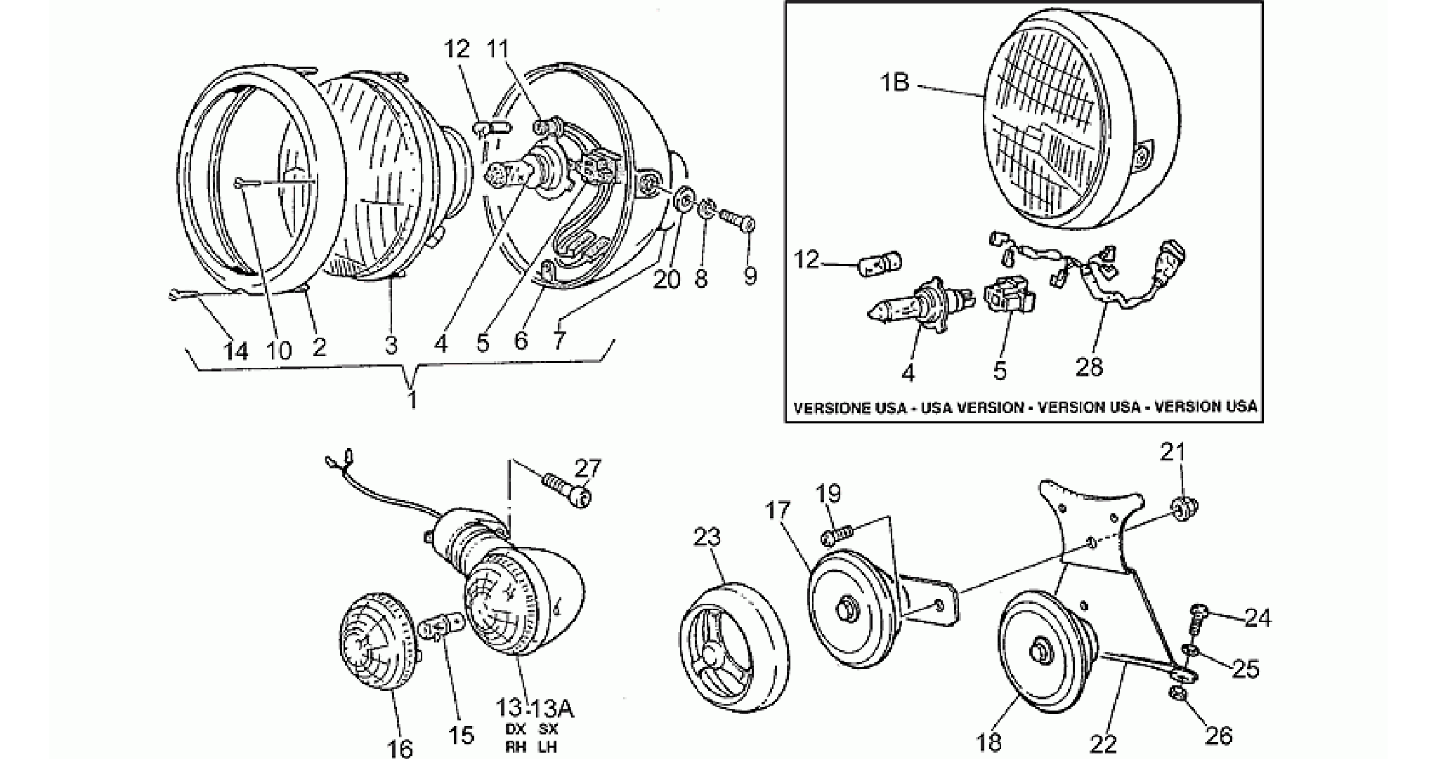 Headlight-Horn