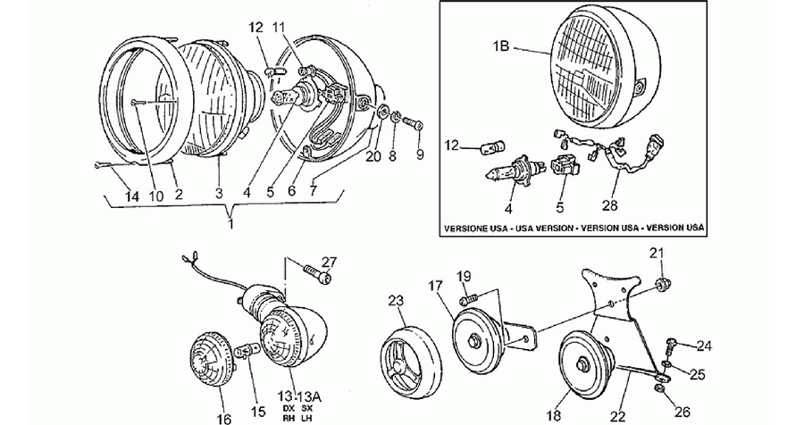 Headlight-Horn
