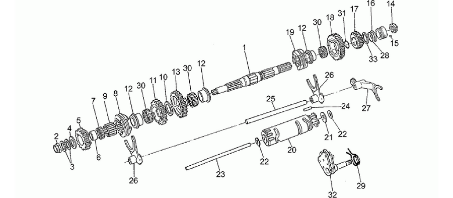 Driven shaft