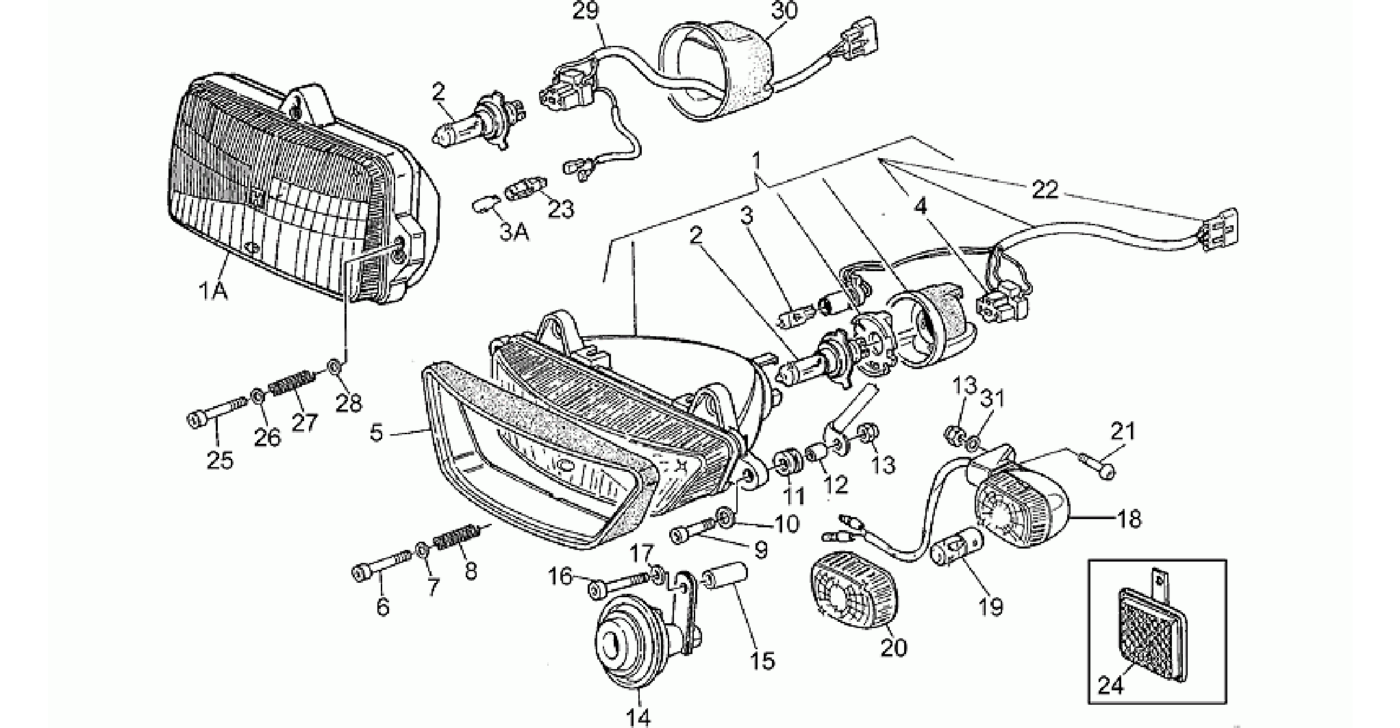 Headlight-Horn