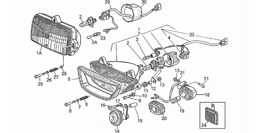 Headlight-Horn