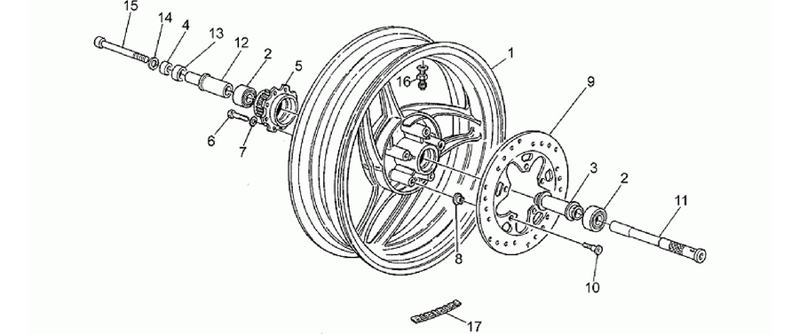 Rear wheel