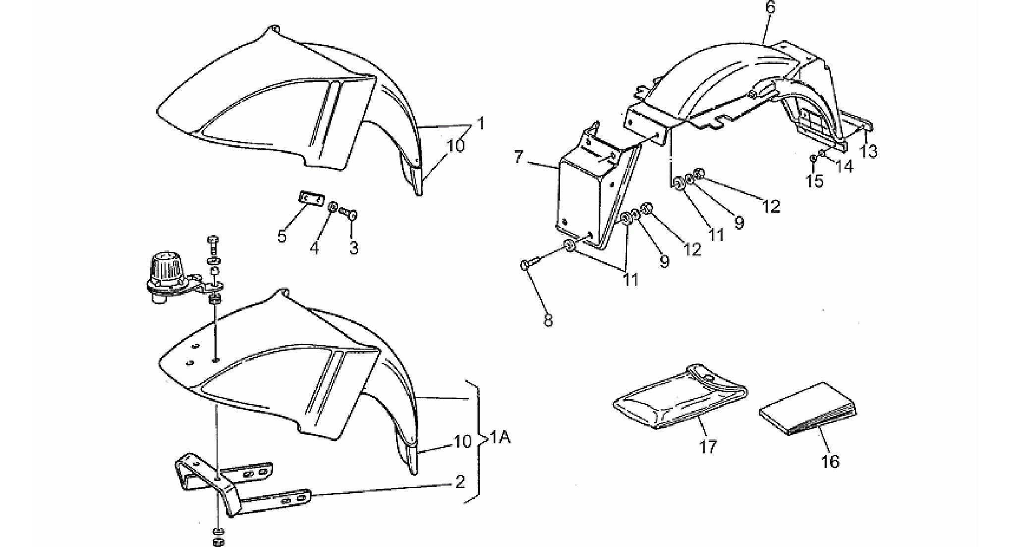 Front/Rear mudguard