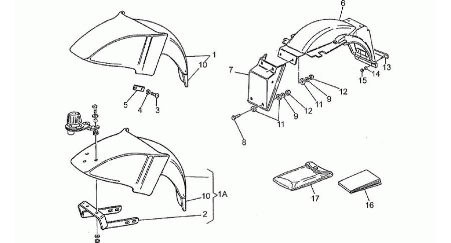 Front/Rear mudguard