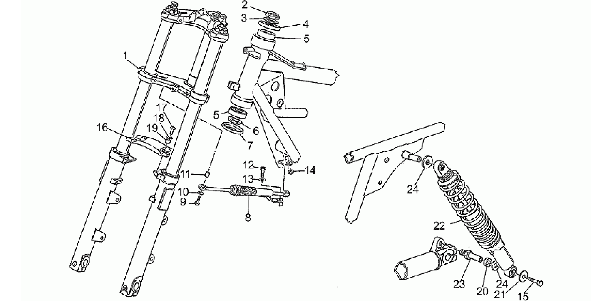 Front/rear shock absorber
