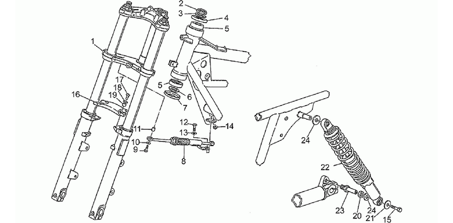 Front/rear shock absorber
