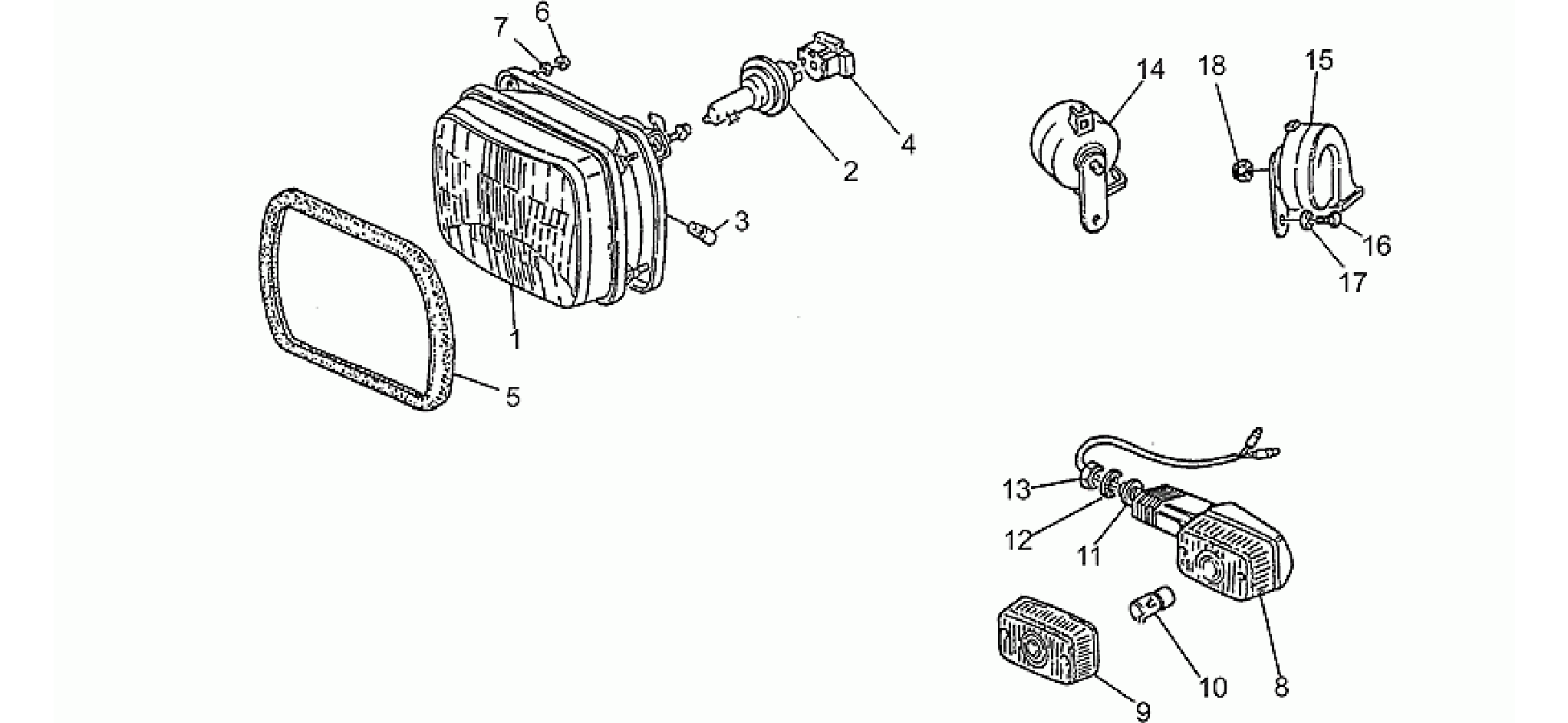 Headlight-Horn