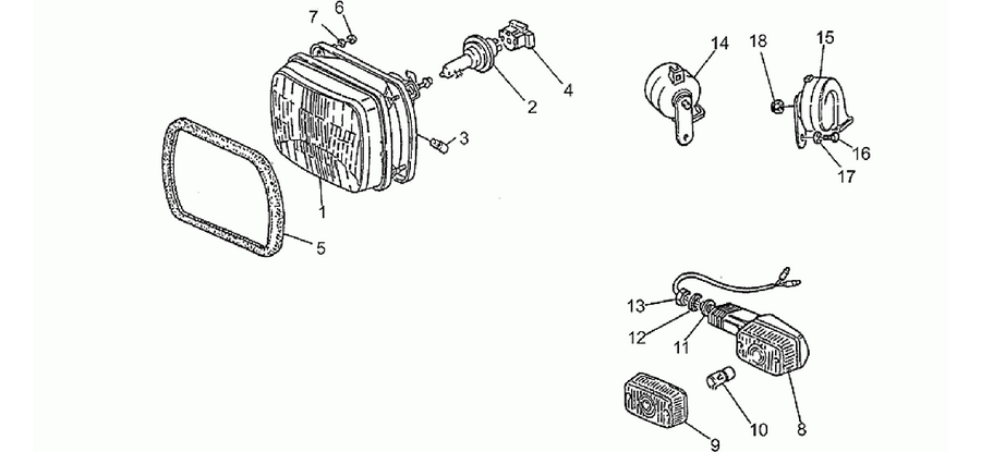 Headlight-Horn