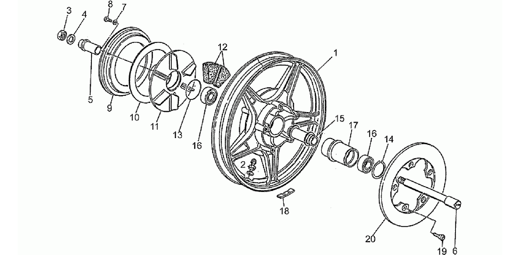 Rear wheel