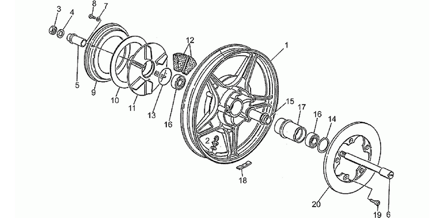 Rear wheel