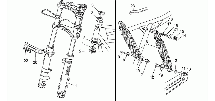 Front/rear shock absorber