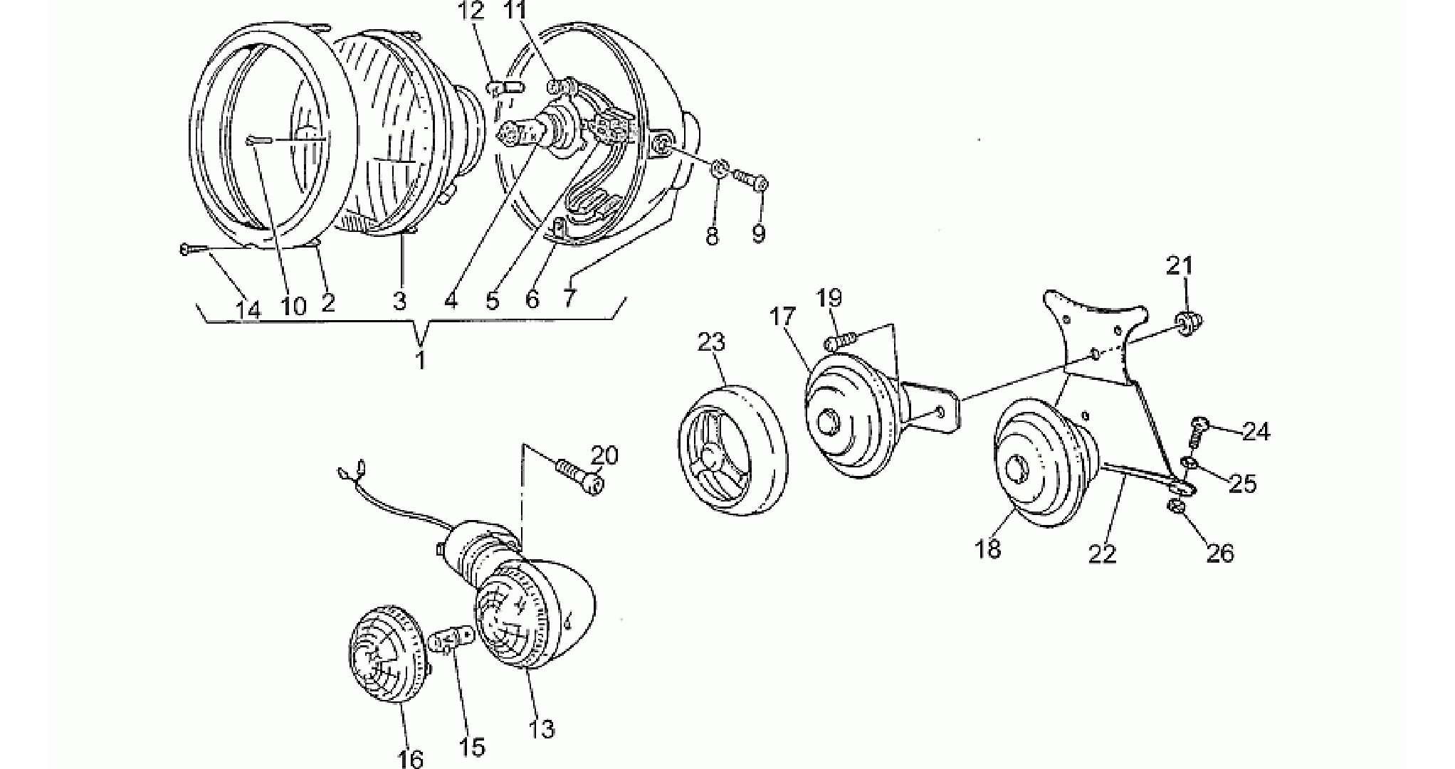 Headlight-Horn