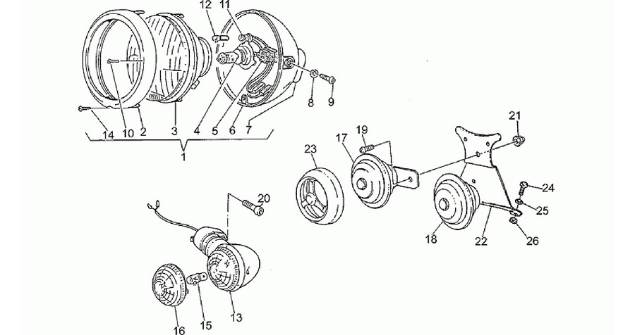 Headlight-Horn