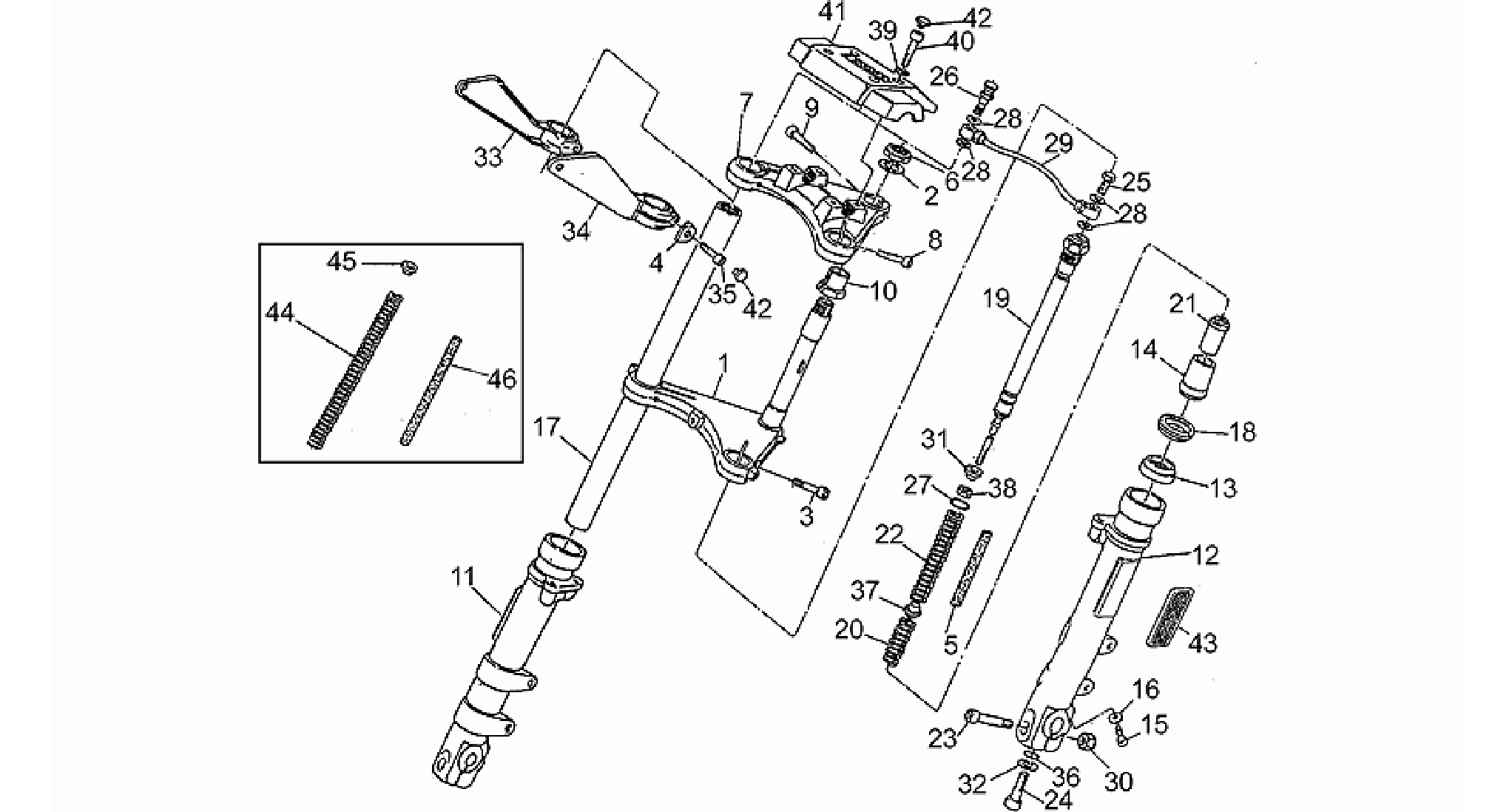 Front/rear shock absorber