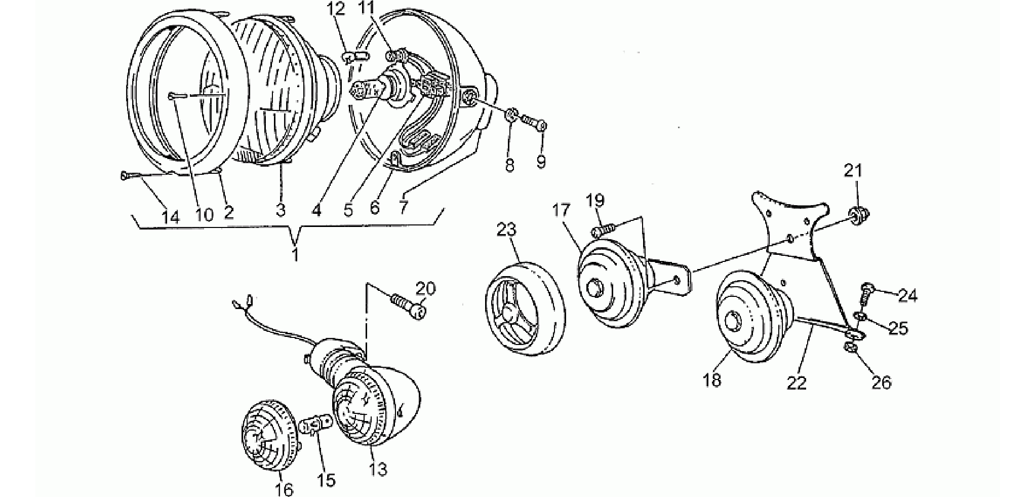 Headlight-Horn