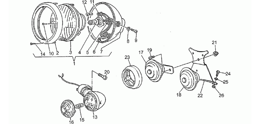 Headlight-Horn
