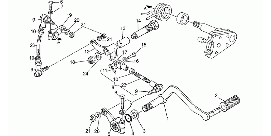Internal gear selectors