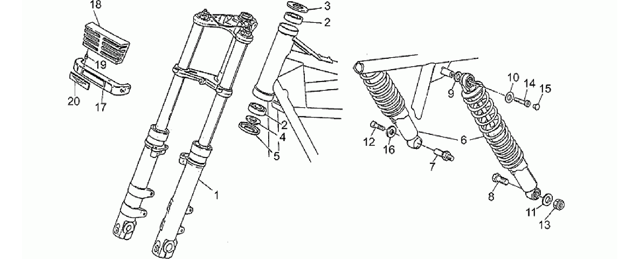 Front/rear shock absorber