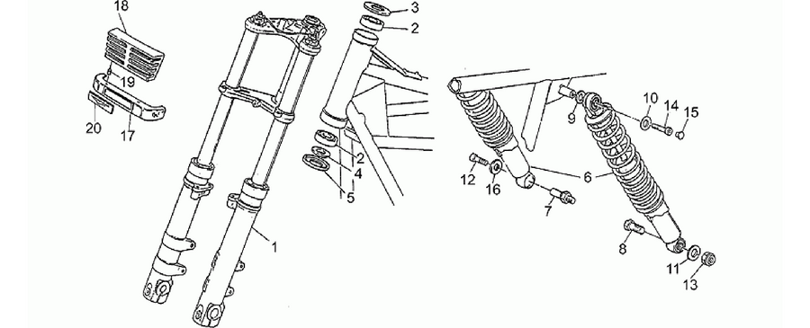 Front/rear shock absorber