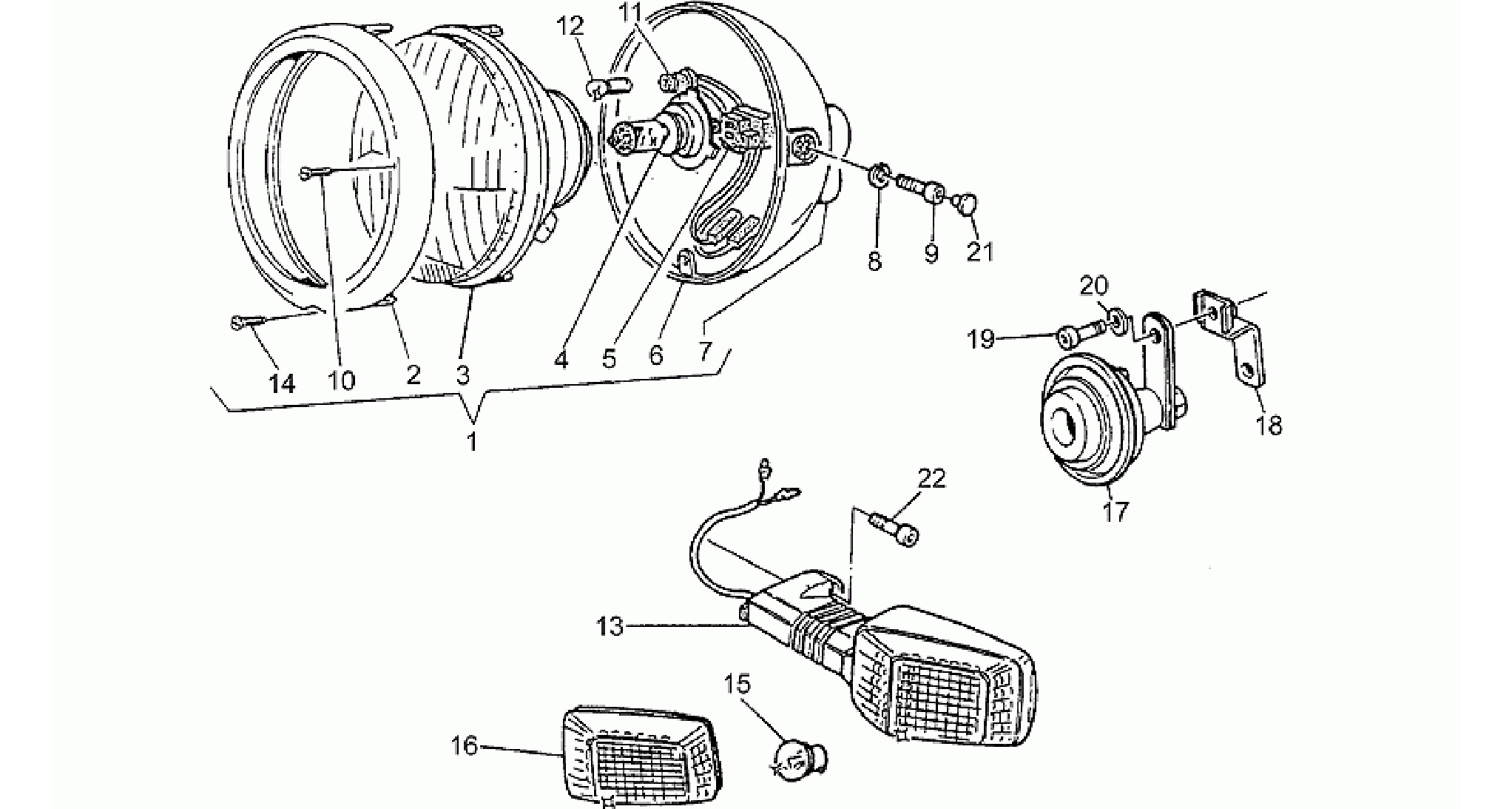 Headlight-Horn