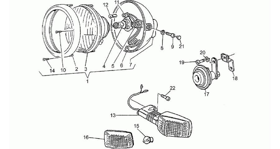 Headlight-Horn