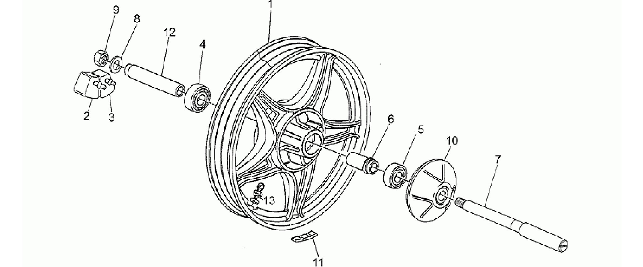 Rear wheel