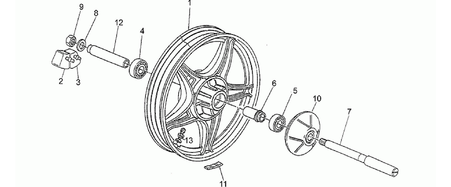 Rear wheel