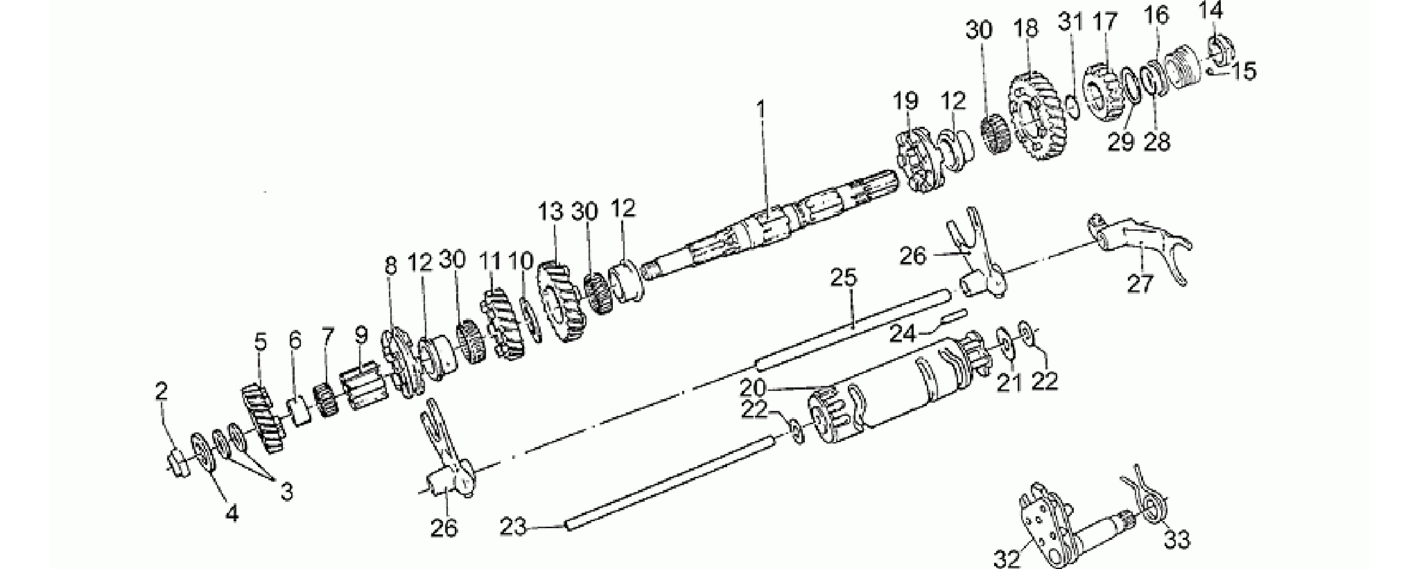 Driven shaft
